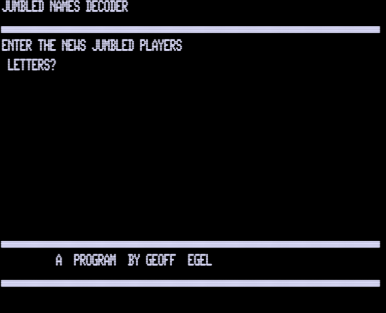 Screen shot